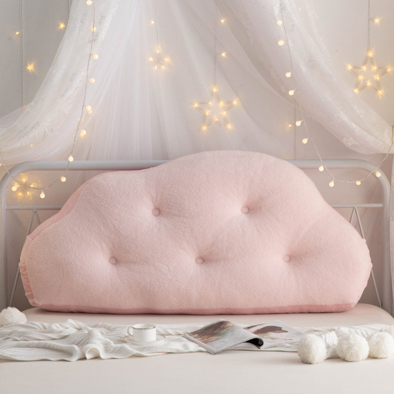 云朵床头靠垫宿舍学生靠q枕可固定绑带公主可爱卧室床上靠背可拆