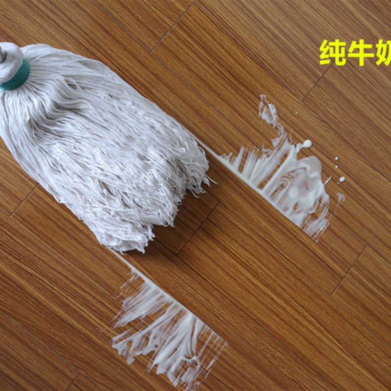领航船全棉线拖把 老式家用圆头吸水传统H水拖加大600克墩布线纯
