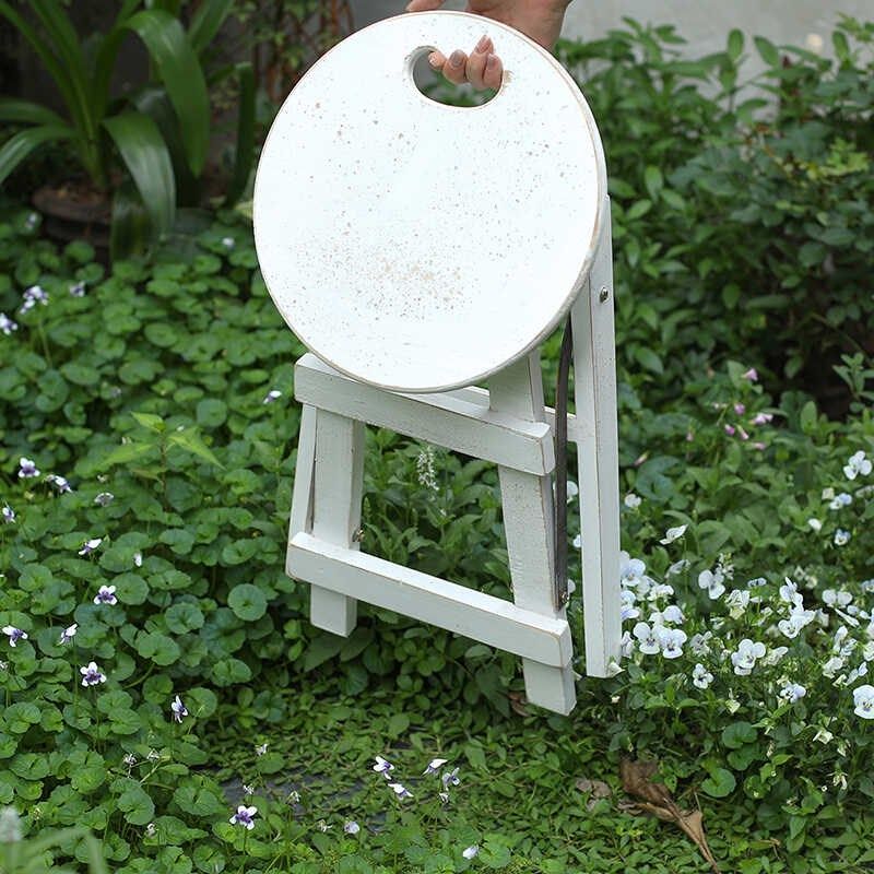 森得源实木折叠凳子花园置物架欧式复古J梯子做旧庭院多肉花架摆,家居饰品,户外/庭院摆件,淘宝优惠券,粉丝福利购,淘宝优惠卷