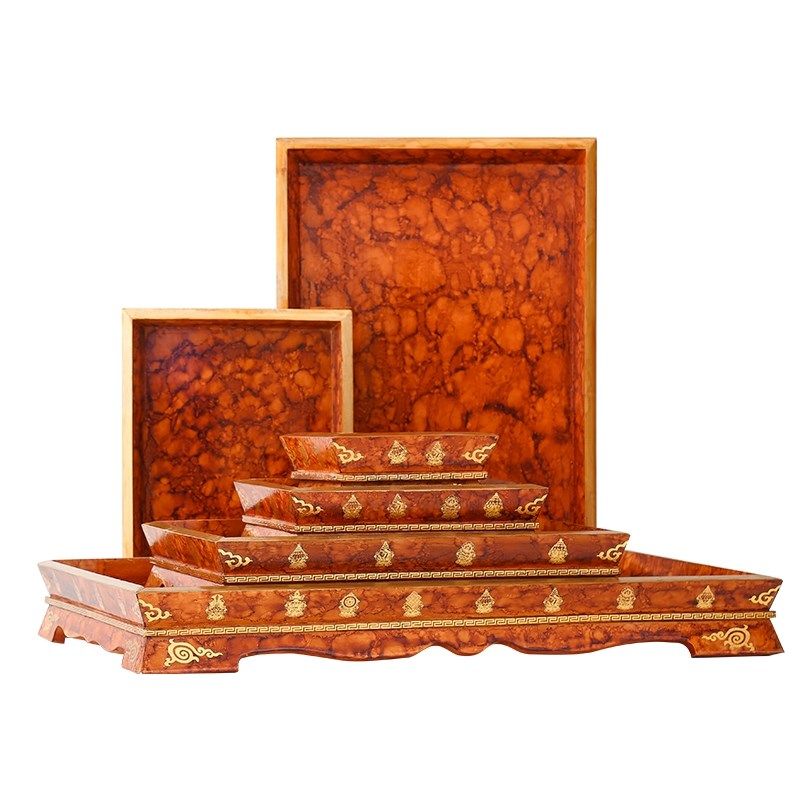 蒙古烤羊盘烤羊排手把肉托盘特z大号竹木盘蒙藏特色全羊宴盘子餐