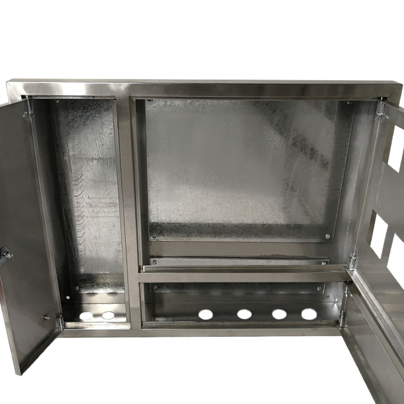 201不锈钢配电箱电表箱暗装控制家用室内基J业箱6表6户箱盒304定