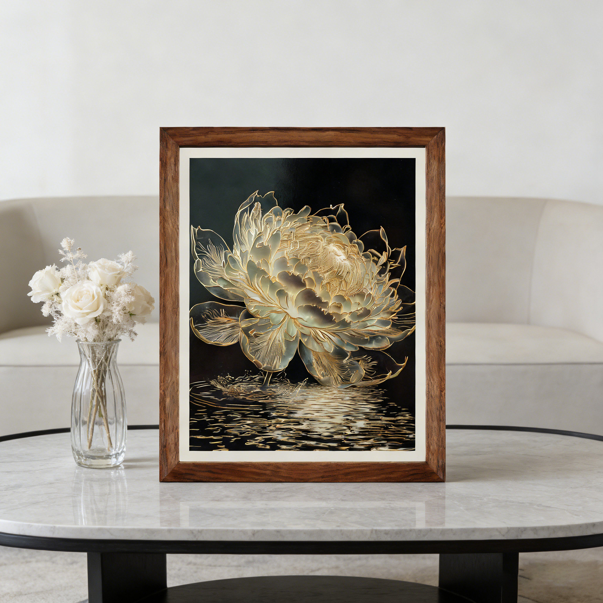 《光影睡莲》卧室荷花桌面摆台办公纯铜摆件装饰品高级铜雕画送礼,家居饰品,铜雕画,淘宝优惠券,粉丝福利购,淘宝优惠卷