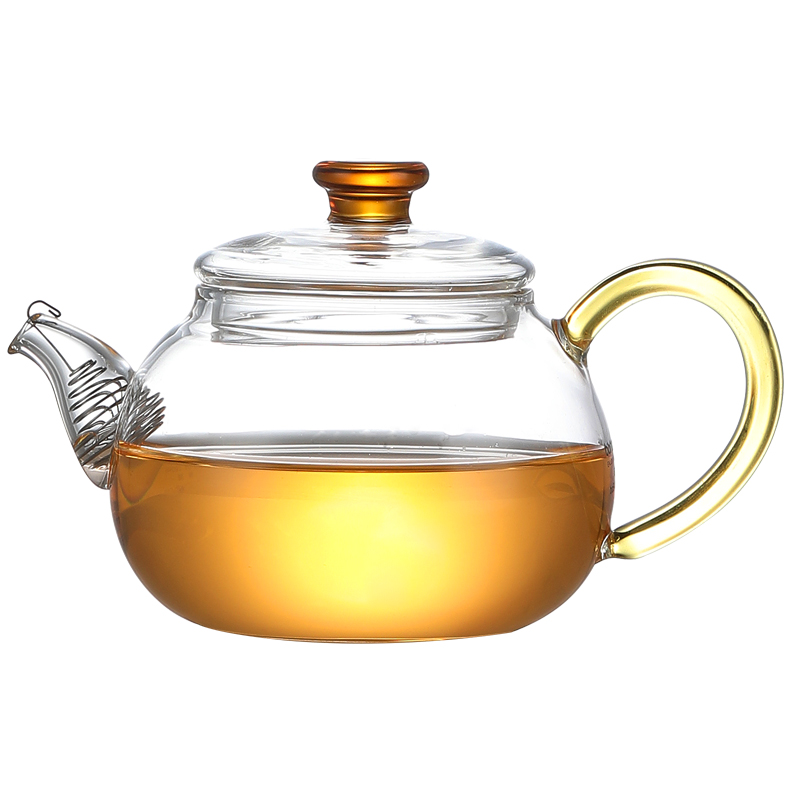 耐热全玻璃茶壶功夫茶具耐高温加厚透明小号泡茶壶U冲茶器功夫茶