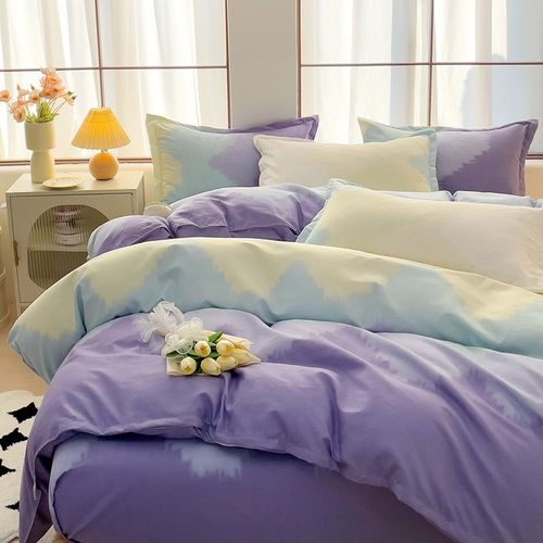 床单四件套夏天学生宿舍床上三件套床品4件套渐变insY被套透气薄