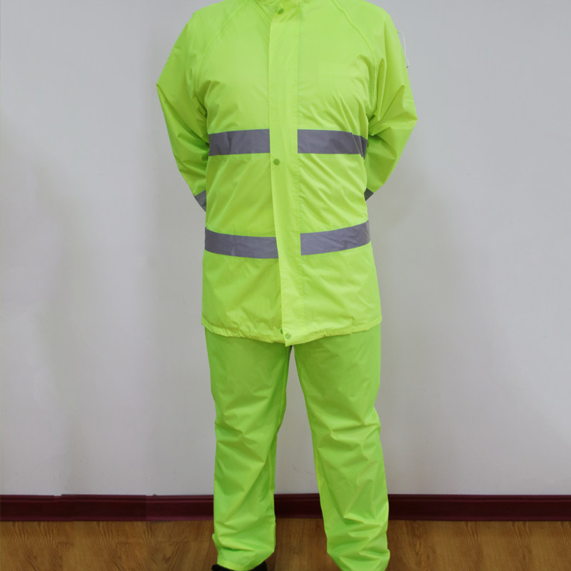 工作雨衣交通g执勤巡逻保安分体雨衣雨裤套装防水劳保雨披男包邮