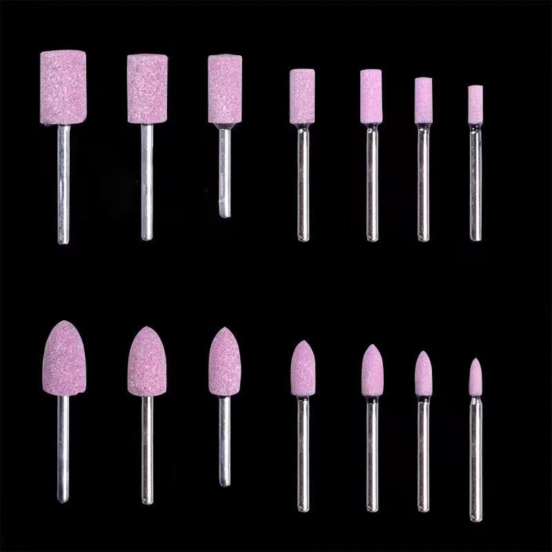 火石仔红刚e玉抛光砂轮磨头打磨金属除锈补胎气动电动工具雕刻锥