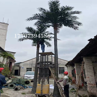 仿真椰子树假椰树大型室内u外假树热带绿植造景装饰风景椰子树盆