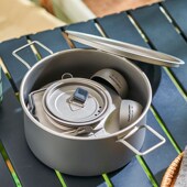 纯钛旅行茶具套装 户外露营车载野外功夫泡茶带Y烧水壶煮茶 便携式