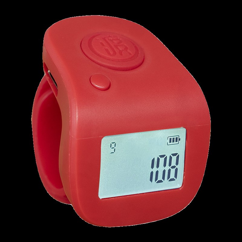 缘心念数计数器h手按藏式充电夜光电子数显手指戒指环读数记点数