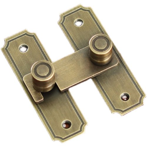 纯铜门搭扣中式仿古木门锁扣家用推拉门锁插销T全铜锁鼻挂锁门栓