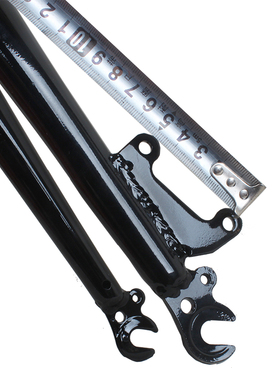 700c公路车碟刹前叉700x23/25/28/32c高碳钢L无纹硬叉28x15/8x13/