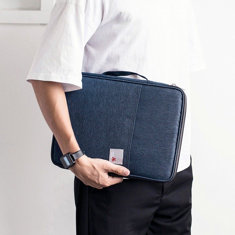 A4文件收纳f包商务文件袋文件包资料袋帆布多功能包韩国多层男女