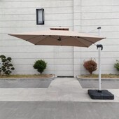 罗马伞铝合金遮阳伞户外u庭院岗亭阳台别墅伞抗UV防大雨包修