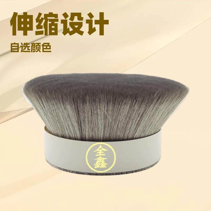 厂家供应人造纤维唇刷仿狼毛笔刷仿灰鼠毛伸缩刷雪狐毛化妆刷笔刷