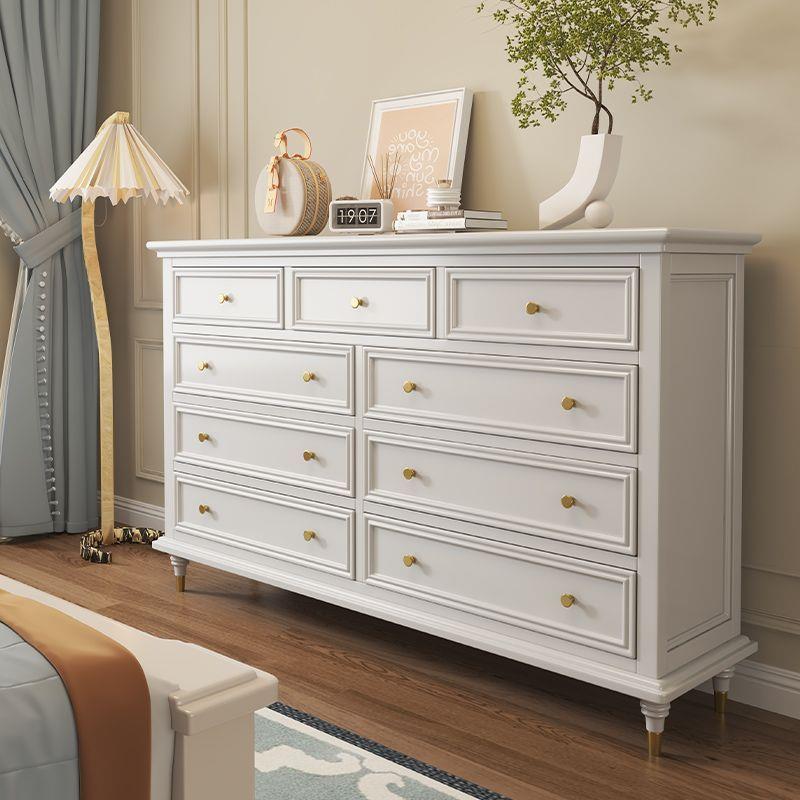 法式实木五六七八九斗柜卧室抽屉置物柜子靠墙床尾收纳客厅斗橱