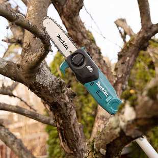 Makita牧田DUA200充电无刷高枝链锯家用电动修枝机电链锯园林工具