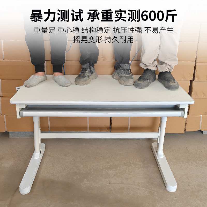 厂家儿童学习桌中小学生写字桌家用电脑桌子可升降实木书桌学习桌