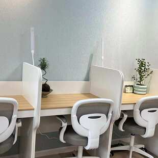 共享自习室Ai学习桌自习桌沉浸式学校隔断双人桌椅子带帘套装书桌