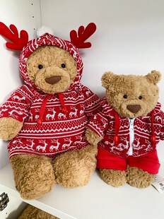 桐桐妈手作 巴塞罗熊巴纳布斯猪可爱着替娃衣毛衣外套不含玩偶