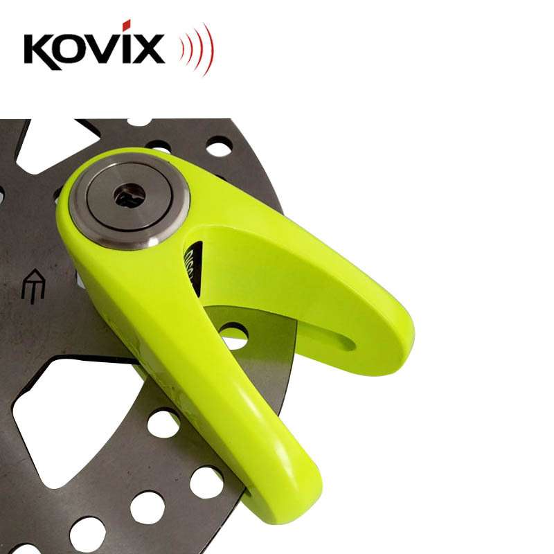 KOVIX KVC2摩托车碟刹锁防撬防钻电动车防盗锁V型碟锁抗液压剪
