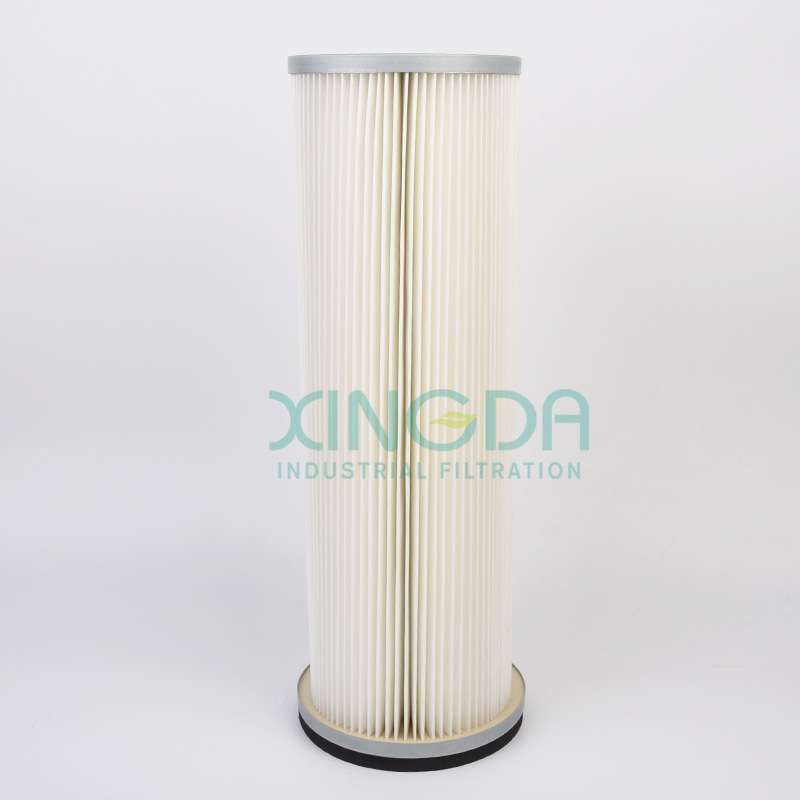 大丰兴达净化阻燃覆膜滤筒粉尘滤 除尘器滤筒工业常温除尘滤芯