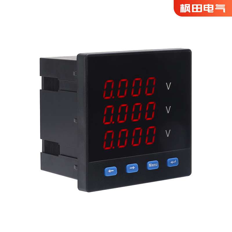 数显三相交流电压表FT194U-9X4 数字电压表数显三相电压表
