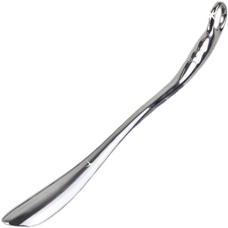 实心金属鞋拔子长柄m家用提鞋把 鞋扒鞋抽鞋把 不锈钢鞋拨穿鞋神