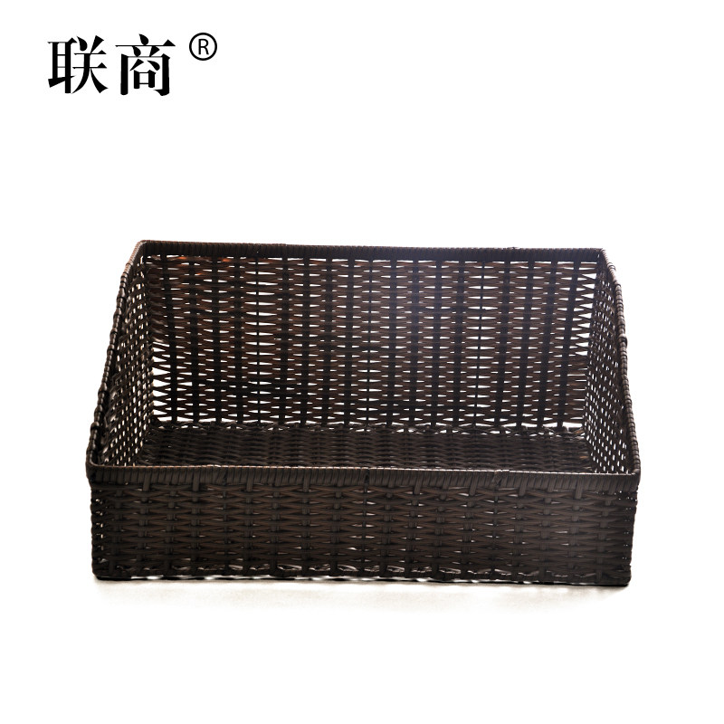 超市陈列藤筐 梯型筐p超市水果篮水果筐货架篮蔬菜篮收纳篮果蔬筐