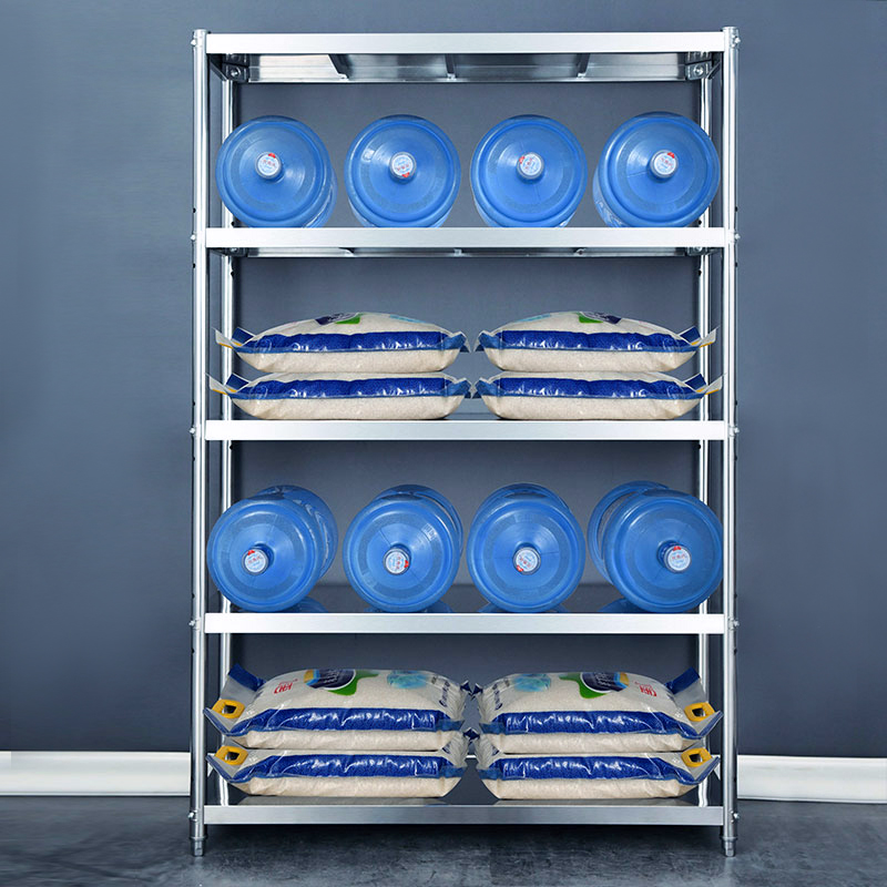 五层加厚仓库架子不锈钢厨房置物架落地式多层储物货架Y仓储收纳