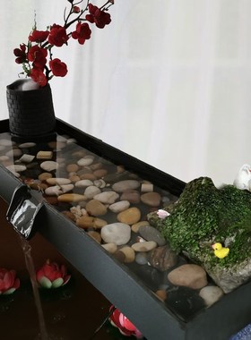 陶瓷鱼缸过滤器创意循环流水器摆件配件庭M院假山喷泉循环流水器