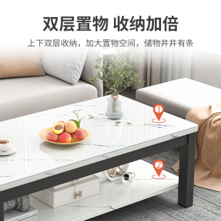 茶几桌客a厅家用简易小桌子小茶几简约现代小户型网红钢化玻璃茶