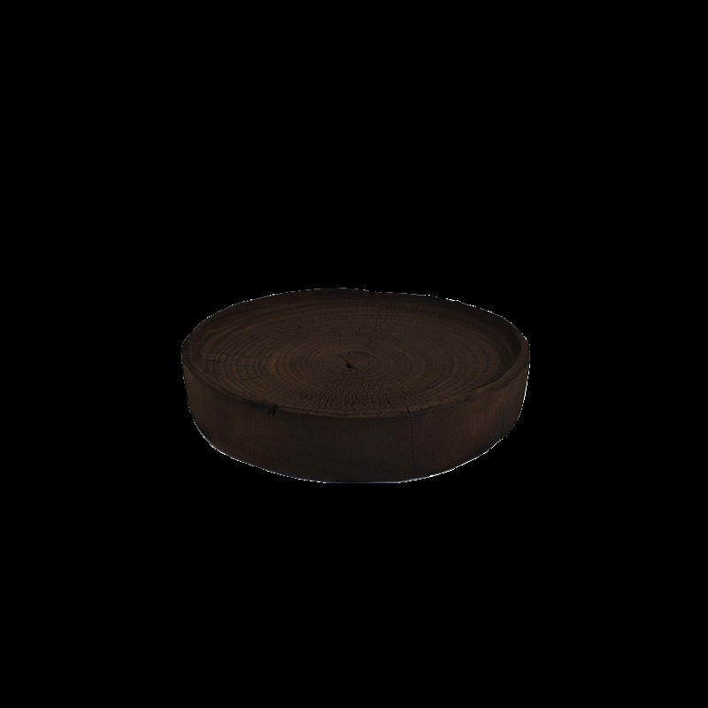 中式侘寂风复古碳化m香樟木干泡台壶承托盘底座茶具垫片小茶几茶