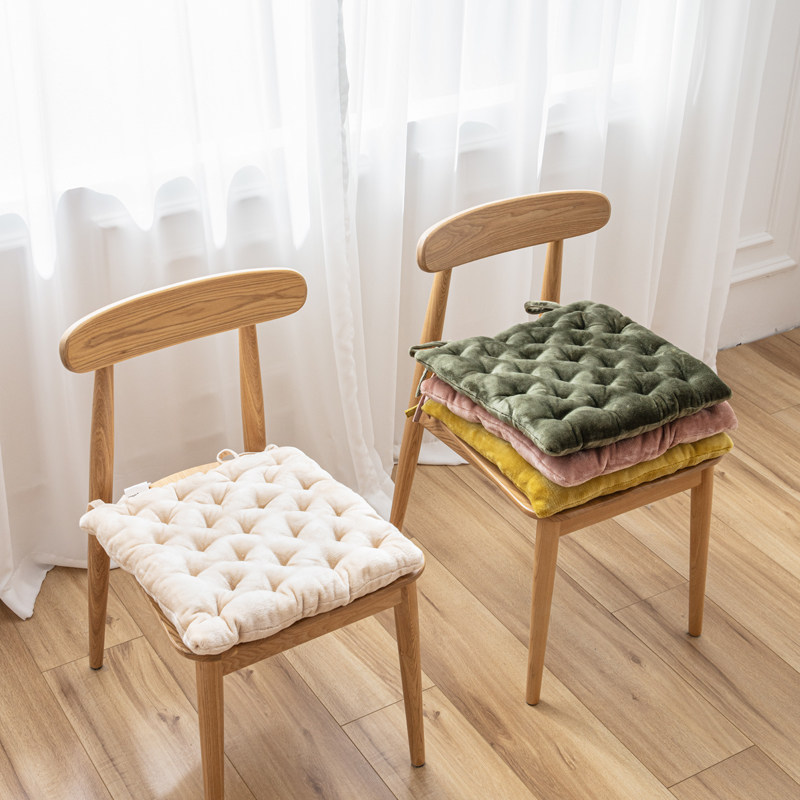 2022秋冬新款双面毛绒椅子垫坐垫餐桌加K厚实木凳子学生办公室屁,居家布艺,椅垫,淘宝优惠券,粉丝福利购,淘宝优惠卷
