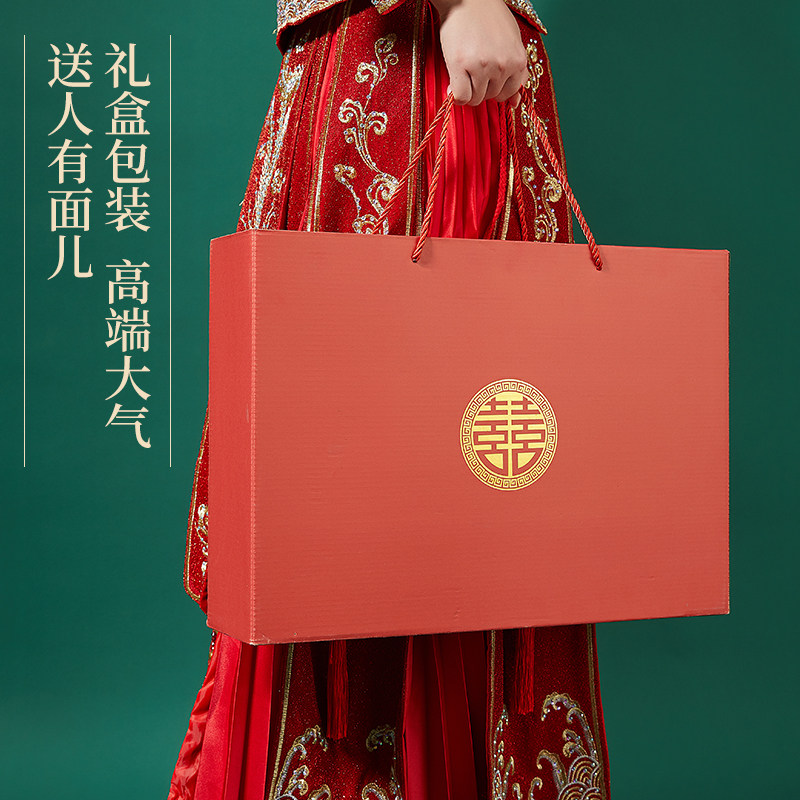 结婚用品洗漱套装陪嫁情侣陶瓷漱口刷牙杯婚O庆红色一对创意礼盒