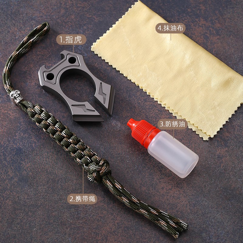 全钢加厚单指指虎合法自卫u武器车载求生破窗女生迷你便携防身用