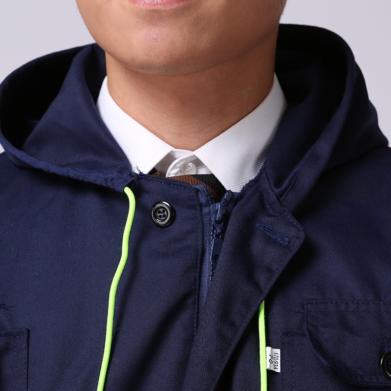 连体服连帽防护服汽修服喷漆服耐脏搬运服无尘工厂车间Z防尘服藏