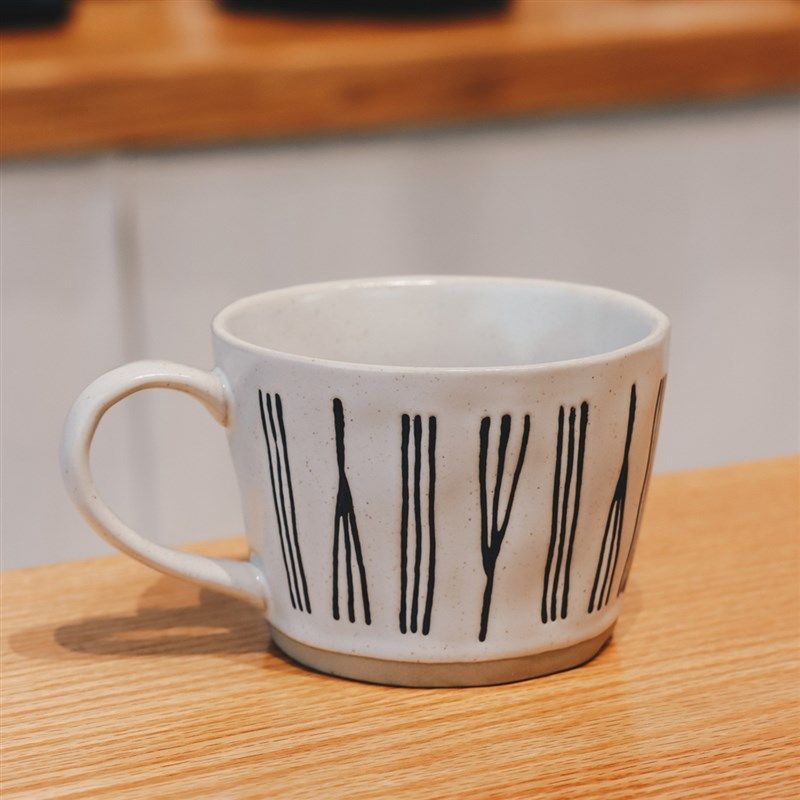 复古手绘竖纹 挂耳咖啡杯 加厚日式粗陶马克杯美R式手冲陶瓷专用,餐饮具,马克杯,淘宝优惠券,粉丝福利购,淘宝优惠卷