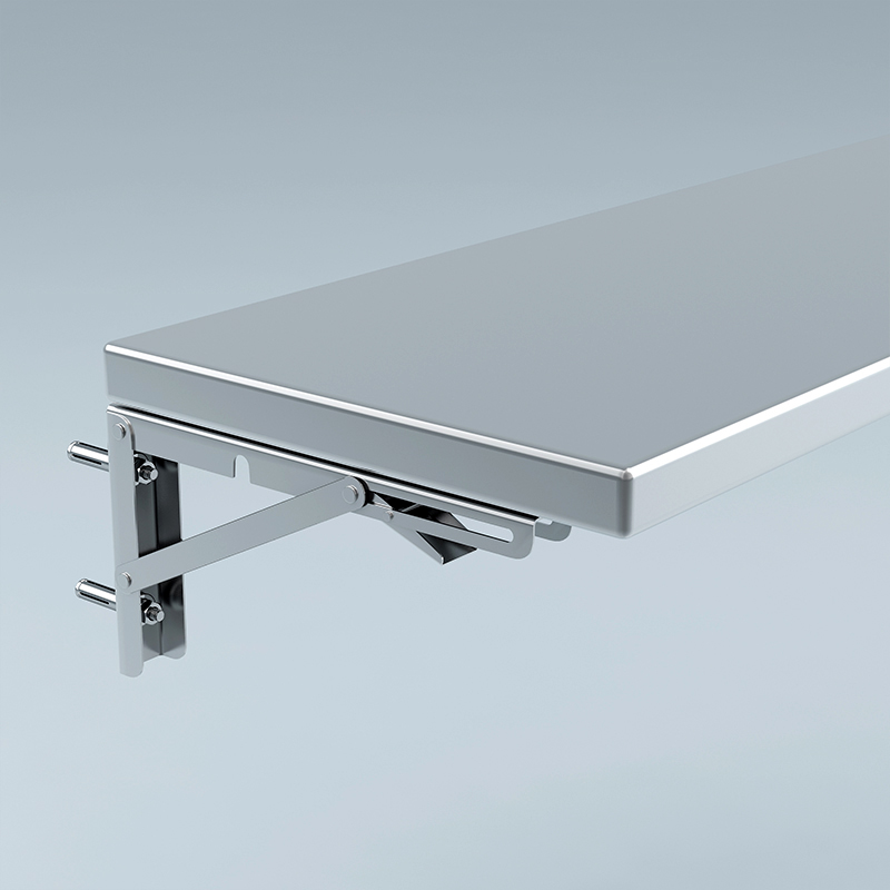 厨房304不锈钢k折叠桌置物架壁挂式收纳墙上工作台餐桌置物板桌子