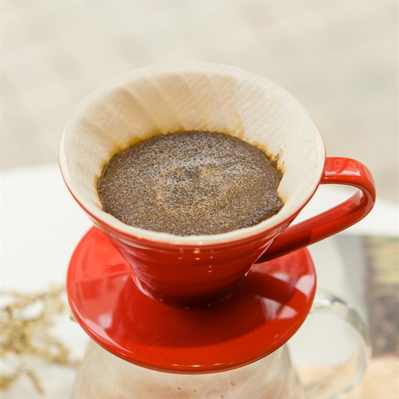V60手冲壶过i滤杯滴漏式咖啡杯螺纹过滤器手冲杯送量勺陶瓷杯滤纸