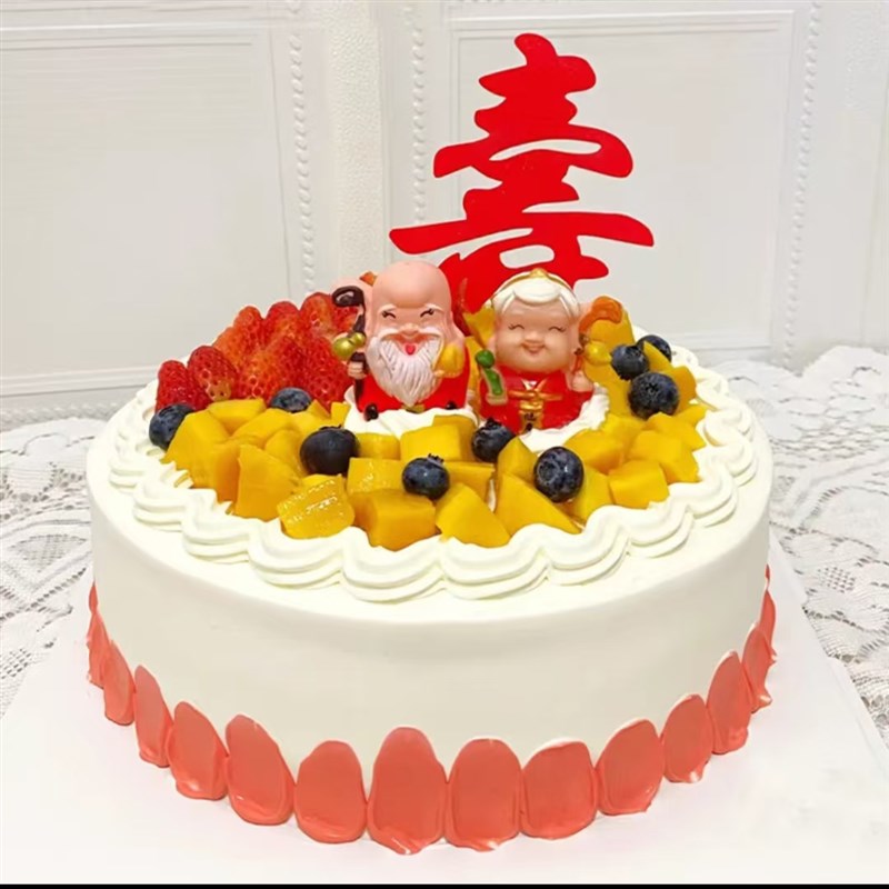 大尺寸水b果蛋糕模型仿真2025新款欧式奶油水果假蛋糕塑胶摆放样