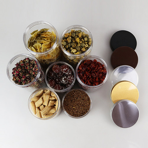 85口径 铝f金盖 广口塑料瓶 佐料瓶 糖果零食 厨房收纳盒 儿童零