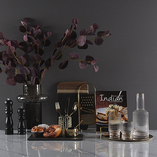 样板间厨房摆件软装橱柜展厅样板房陈设装饰品S砧板道具仿真面包