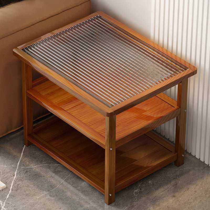 沙发边几玻璃客厅家用边桌简约小户型长方形角几床头楠竹茶几柜子,鲜花速递/花卉仿真/绿植园艺,其它园艺用品,淘宝优惠券,粉丝福利购,淘宝优惠卷