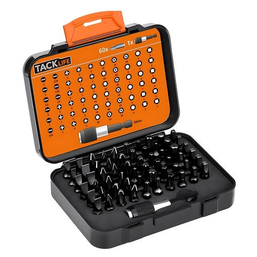 出口Tacklife 61件t套电钻手钻批头 套装高硬度精密磁性套件便携