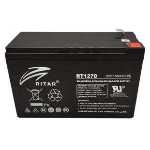 RITAR瑞达RT127o0H备用蓄电池12V7AH通力迅达电梯平层应急照明电