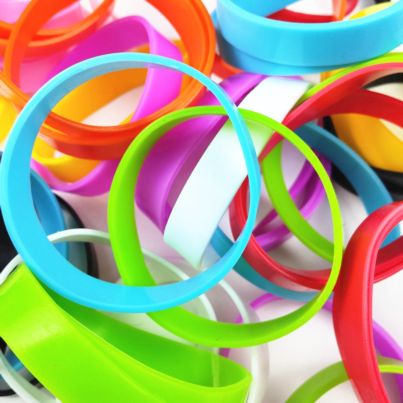 彩色硅胶圈直f径50mm宽10毫米30度硬度弹力拉伸十色橡皮筋戴手环