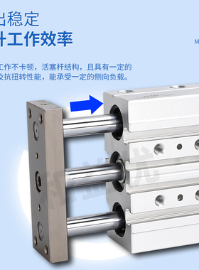 速发亚德客型三轴三杆气缸TCM/T12X16X20X25X2X40X50X6X10X80X75S