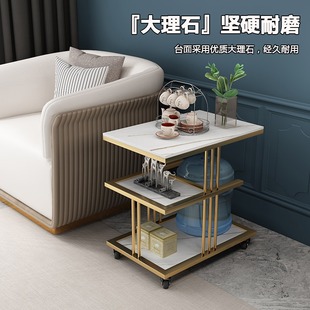 速发简约奢移动茶车家用轻可小茶台茶水柜茶桌边柜几茶烧水壶一体