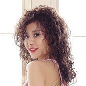 小函羊毛卷中长真发假发真发全真人发中老年卷发中长发全头套超长