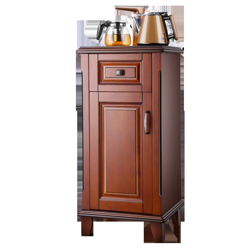 好茶坊全实木橡胶木美式风格茶吧机家用全自动智能立式饮水机柜
